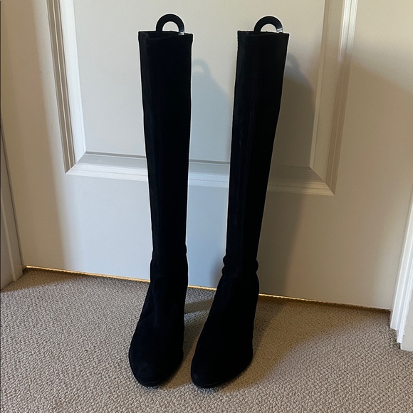 Stuart Weitzman Elegant Black Knee-High Women's Boots - Picture 2 of 4